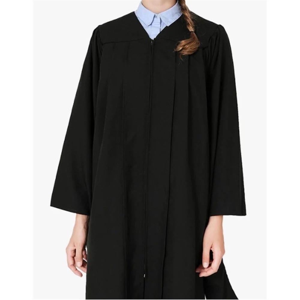 NWOT Graduation Mall S Black Master Graduation Gown 127170